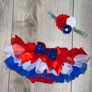 Red, White and Blue Bloomers & Headband